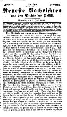 Neueste Nachrichten aus dem Gebiete der Politik (Münchner neueste Nachrichten) Mittwoch 6. Juli 1859