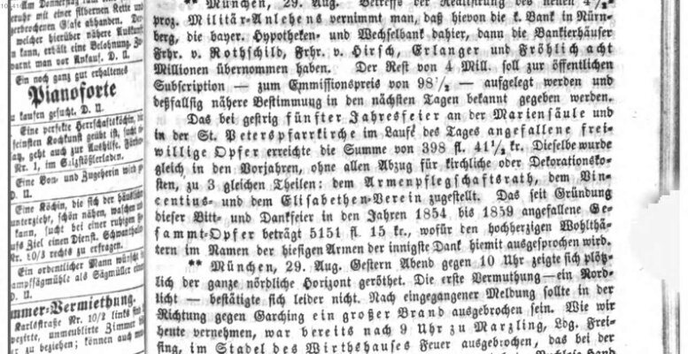 Neueste Nachrichten aus dem Gebiete der Politik (Münchner neueste Nachrichten) Dienstag 30. August 1859