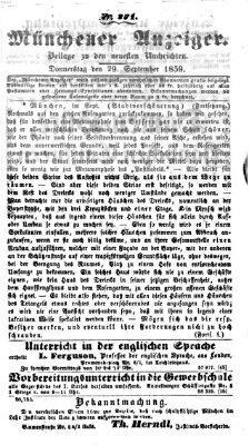 Neueste Nachrichten aus dem Gebiete der Politik (Münchner neueste Nachrichten) Donnerstag 29. September 1859