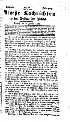 Neueste Nachrichten aus dem Gebiete der Politik (Münchner neueste Nachrichten) Mittwoch 9. Januar 1861