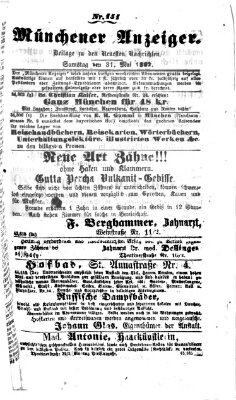 Münchener Anzeiger (Münchner neueste Nachrichten) Samstag 31. Mai 1862