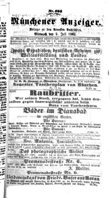 Münchener Anzeiger (Münchner neueste Nachrichten) Mittwoch 2. Juli 1862