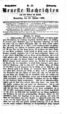 Neueste Nachrichten aus dem Gebiete der Politik (Münchner neueste Nachrichten) Donnerstag 29. Januar 1863