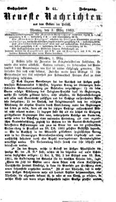 Neueste Nachrichten aus dem Gebiete der Politik (Münchner neueste Nachrichten) Montag 2. März 1863