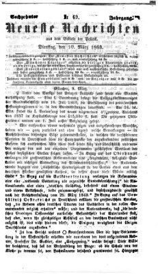 Neueste Nachrichten aus dem Gebiete der Politik (Münchner neueste Nachrichten) Dienstag 10. März 1863