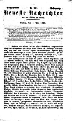 Neueste Nachrichten aus dem Gebiete der Politik (Münchner neueste Nachrichten) Freitag 1. Mai 1863