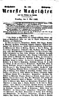 Neueste Nachrichten aus dem Gebiete der Politik (Münchner neueste Nachrichten) Samstag 2. Mai 1863