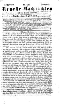 Neueste Nachrichten aus dem Gebiete der Politik (Münchner neueste Nachrichten) Dienstag 16. Juni 1863