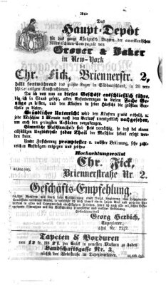 Münchener Anzeiger (Münchner neueste Nachrichten) Donnerstag 6. August 1863