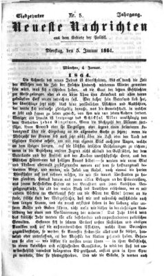 Neueste Nachrichten aus dem Gebiete der Politik (Münchner neueste Nachrichten) Dienstag 5. Januar 1864