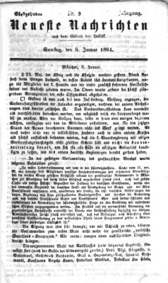 Neueste Nachrichten aus dem Gebiete der Politik (Münchner neueste Nachrichten) Samstag 9. Januar 1864