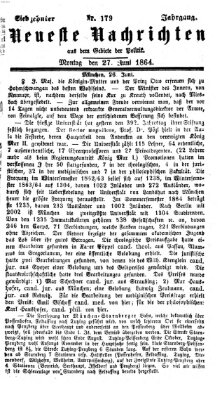 Neueste Nachrichten aus dem Gebiete der Politik (Münchner neueste Nachrichten) Montag 27. Juni 1864