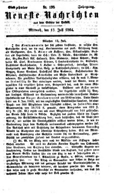 Neueste Nachrichten aus dem Gebiete der Politik (Münchner neueste Nachrichten) Mittwoch 13. Juli 1864