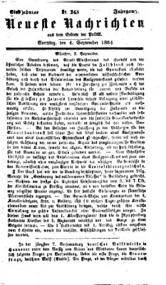 Neueste Nachrichten aus dem Gebiete der Politik (Münchner neueste Nachrichten) Sonntag 4. September 1864