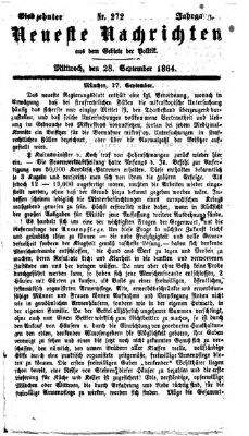 Neueste Nachrichten aus dem Gebiete der Politik (Münchner neueste Nachrichten) Mittwoch 28. September 1864