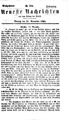 Neueste Nachrichten aus dem Gebiete der Politik (Münchner neueste Nachrichten) Montag 21. November 1864