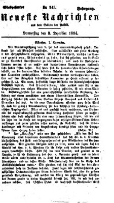 Neueste Nachrichten aus dem Gebiete der Politik (Münchner neueste Nachrichten) Donnerstag 8. Dezember 1864