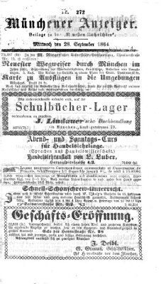 Münchener Anzeiger (Münchner neueste Nachrichten) Mittwoch 28. September 1864