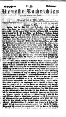 Neueste Nachrichten aus dem Gebiete der Politik (Münchner neueste Nachrichten) Mittwoch 8. März 1865