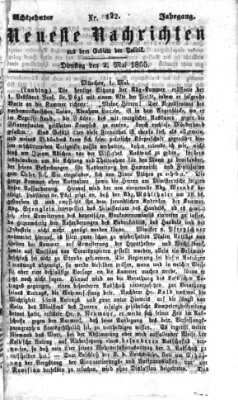 Neueste Nachrichten aus dem Gebiete der Politik (Münchner neueste Nachrichten) Dienstag 2. Mai 1865