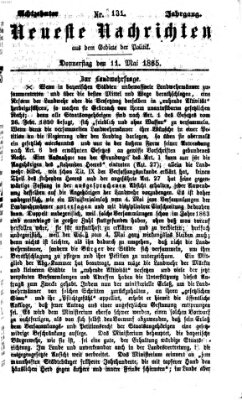 Neueste Nachrichten aus dem Gebiete der Politik (Münchner neueste Nachrichten) Donnerstag 11. Mai 1865