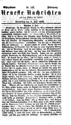 Neueste Nachrichten aus dem Gebiete der Politik (Münchner neueste Nachrichten) Donnerstag 6. Juli 1865