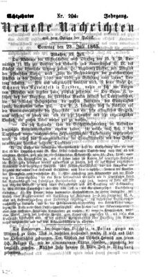 Neueste Nachrichten aus dem Gebiete der Politik (Münchner neueste Nachrichten) Sonntag 23. Juli 1865