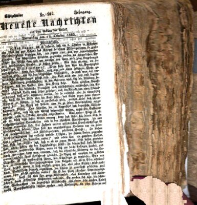 Neueste Nachrichten aus dem Gebiete der Politik (Münchner neueste Nachrichten) Donnerstag 19. Oktober 1865