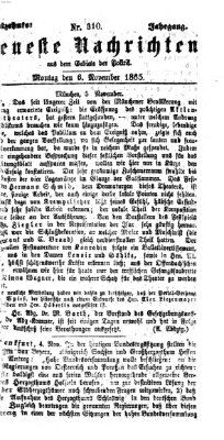 Neueste Nachrichten aus dem Gebiete der Politik (Münchner neueste Nachrichten) Montag 6. November 1865