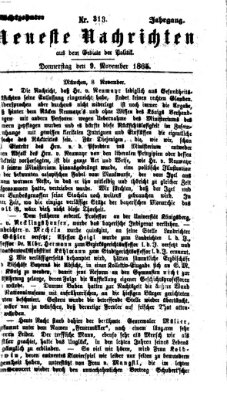 Neueste Nachrichten aus dem Gebiete der Politik (Münchner neueste Nachrichten) Donnerstag 9. November 1865