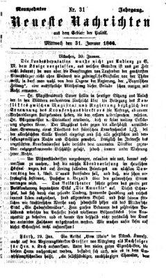 Neueste Nachrichten aus dem Gebiete der Politik (Münchner neueste Nachrichten) Mittwoch 31. Januar 1866