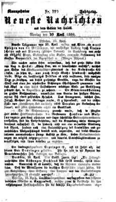 Neueste Nachrichten aus dem Gebiete der Politik (Münchner neueste Nachrichten) Montag 30. April 1866