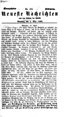 Neueste Nachrichten aus dem Gebiete der Politik (Münchner neueste Nachrichten) Dienstag 1. Mai 1866