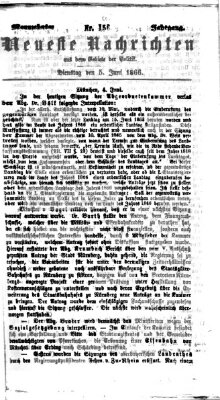 Neueste Nachrichten aus dem Gebiete der Politik (Münchner neueste Nachrichten) Dienstag 5. Juni 1866