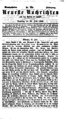 Neueste Nachrichten aus dem Gebiete der Politik (Münchner neueste Nachrichten) Samstag 28. Juli 1866