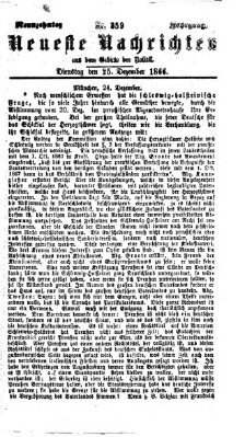 Neueste Nachrichten aus dem Gebiete der Politik (Münchner neueste Nachrichten) Dienstag 25. Dezember 1866