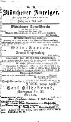 Münchener Anzeiger (Münchner neueste Nachrichten) Freitag 4. Mai 1866