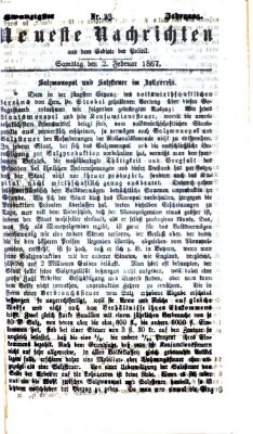 Neueste Nachrichten aus dem Gebiete der Politik (Münchner neueste Nachrichten) Samstag 2. Februar 1867