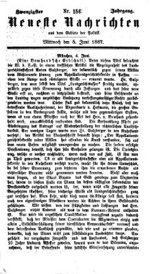 Neueste Nachrichten aus dem Gebiete der Politik (Münchner neueste Nachrichten) Mittwoch 5. Juni 1867