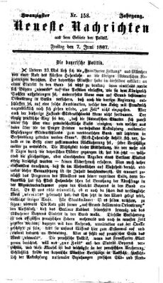 Neueste Nachrichten aus dem Gebiete der Politik (Münchner neueste Nachrichten) Freitag 7. Juni 1867