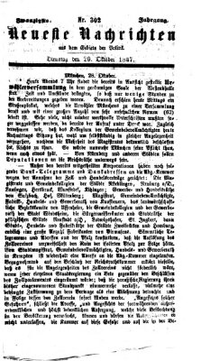 Neueste Nachrichten aus dem Gebiete der Politik (Münchner neueste Nachrichten) Dienstag 29. Oktober 1867