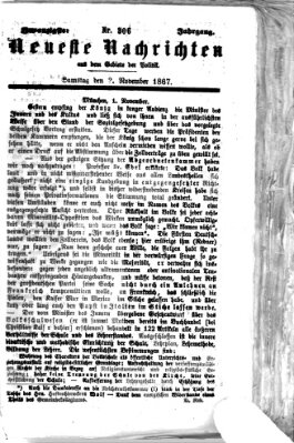 Neueste Nachrichten aus dem Gebiete der Politik (Münchner neueste Nachrichten) Samstag 2. November 1867