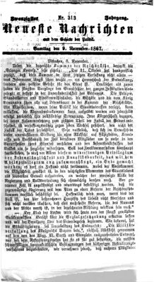 Neueste Nachrichten aus dem Gebiete der Politik (Münchner neueste Nachrichten) Samstag 9. November 1867