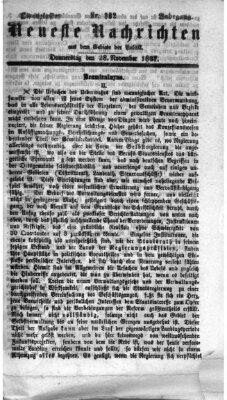 Neueste Nachrichten aus dem Gebiete der Politik (Münchner neueste Nachrichten) Donnerstag 28. November 1867