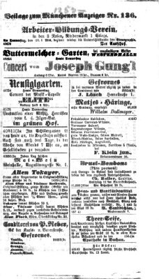 Münchener Anzeiger (Münchner neueste Nachrichten) Donnerstag 16. Mai 1867