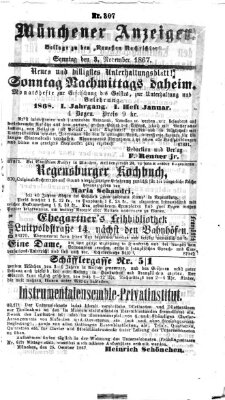 Münchener Anzeiger (Münchner neueste Nachrichten) Sonntag 3. November 1867