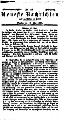 Neueste Nachrichten aus dem Gebiete der Politik (Münchner neueste Nachrichten) Montag 11. Mai 1868