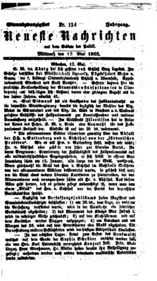 Neueste Nachrichten aus dem Gebiete der Politik (Münchner neueste Nachrichten) Mittwoch 13. Mai 1868