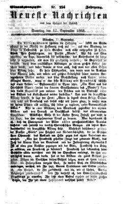 Neueste Nachrichten aus dem Gebiete der Politik (Münchner neueste Nachrichten) Samstag 12. September 1868