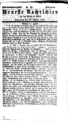Neueste Nachrichten aus dem Gebiete der Politik (Münchner neueste Nachrichten) Donnerstag 28. Januar 1869